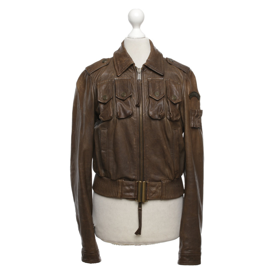 Dsquared2 Leather jacket in brown