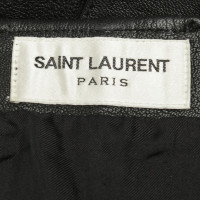 Saint Laurent Leather skirt in black