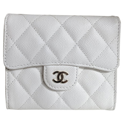 Chanel Borsette/Portafoglio in Pelle in Bianco