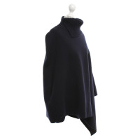 Marni Poncho in blu scuro