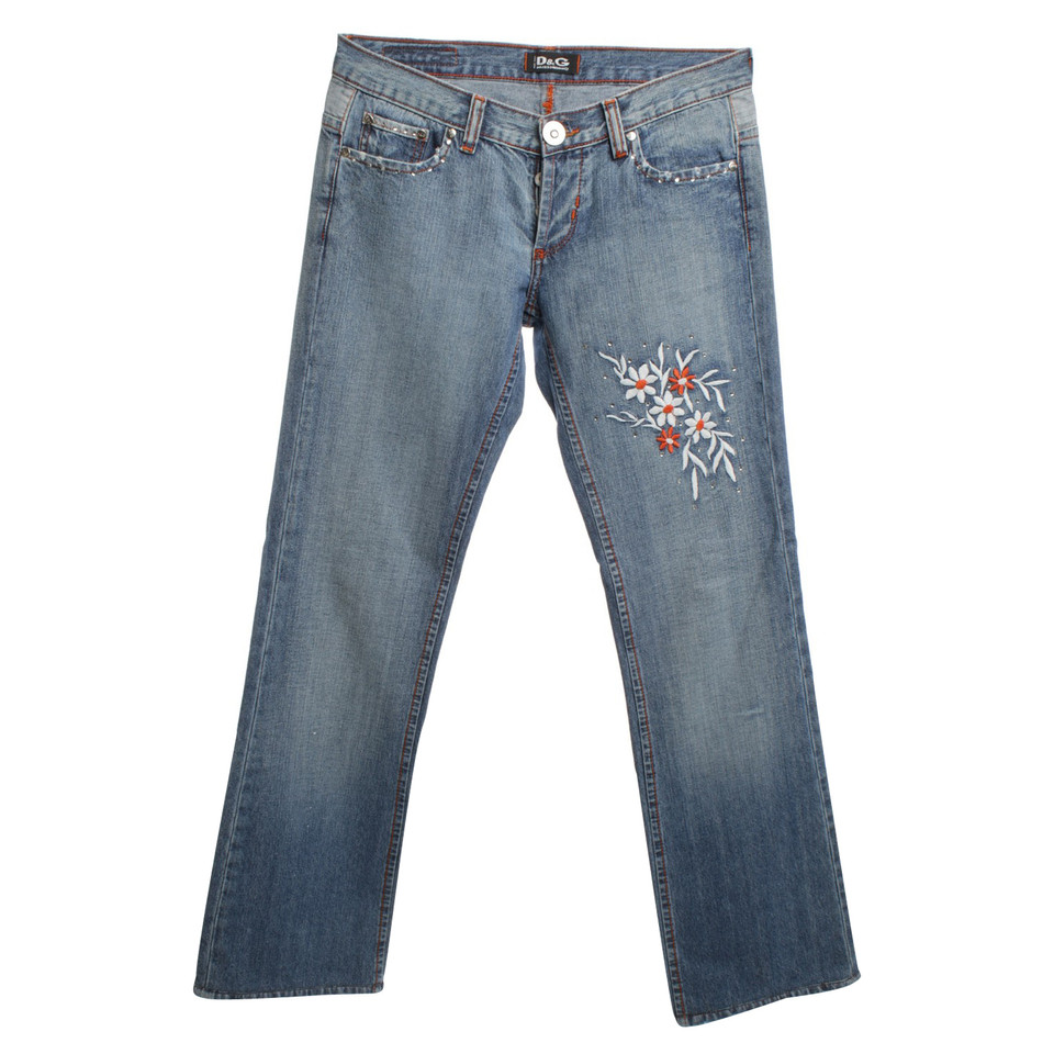 Dolce & Gabbana Jeans con ricami
