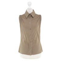 Gucci Mouwloze blouse in Olive