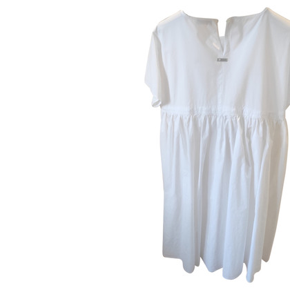 Twin Set Simona Barbieri Kleid aus Baumwolle in Weiß