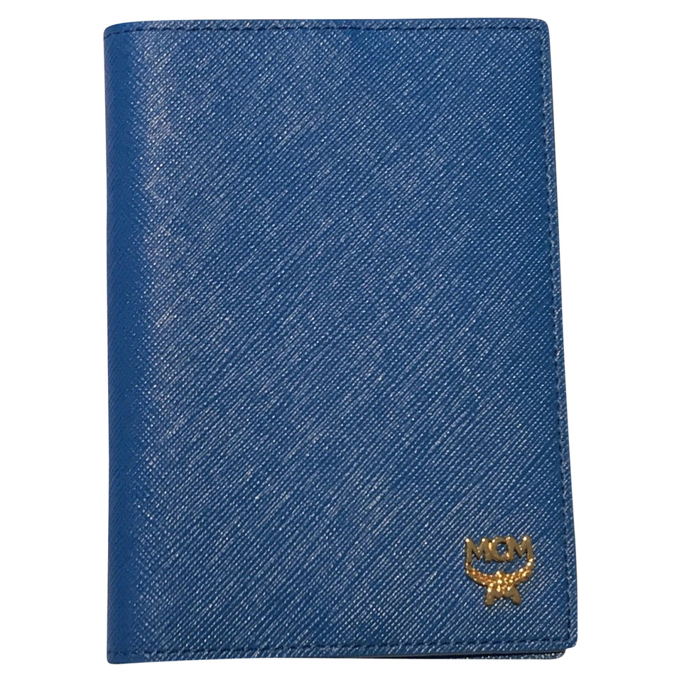 Mcm Blue leather wallet 