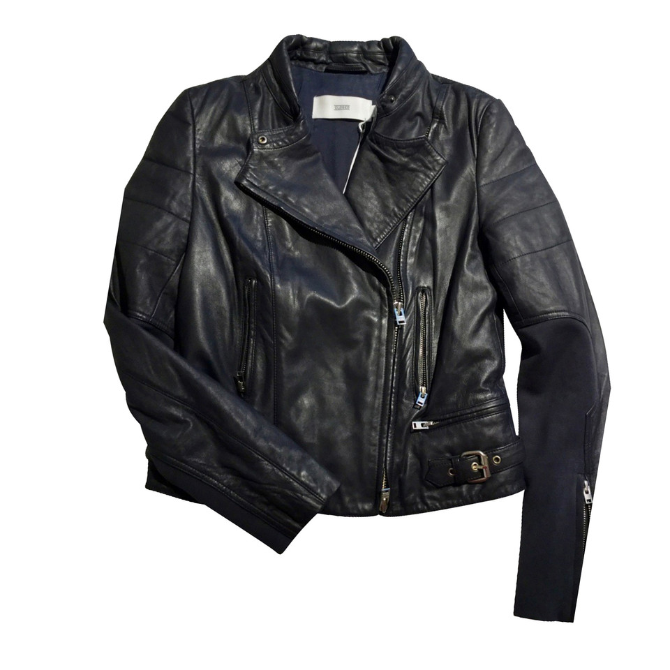 Closed CLOSED BIKER LEATHER JACKET - Buy Second hand Closed CLOSED ...