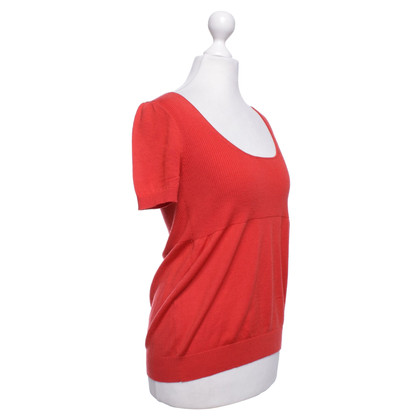 Stefanel Top in Coral Red