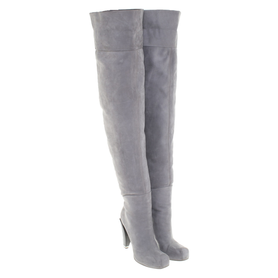 Costume National Bottes en Daim en Gris