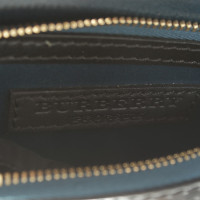 Burberry clutch in nero / blu