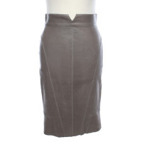 Jitrois Skirt Leather in Grey