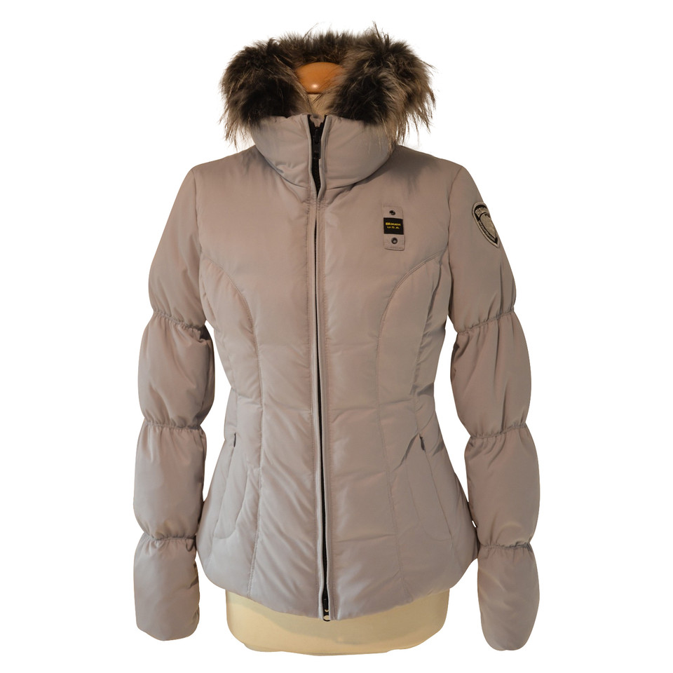 Blauer Usa Down jacket in grey with fur