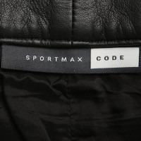 Sport Max Lederen broek in zwart