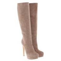 Christian Dior Wildleder-Stiefel in Beige