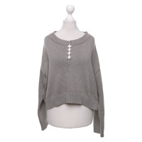 Other Designer House of Dagmar - Knitted cotton sweater in grey