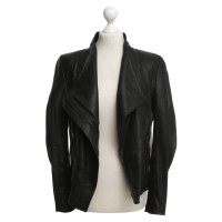 Drykorn Leather jacket in black