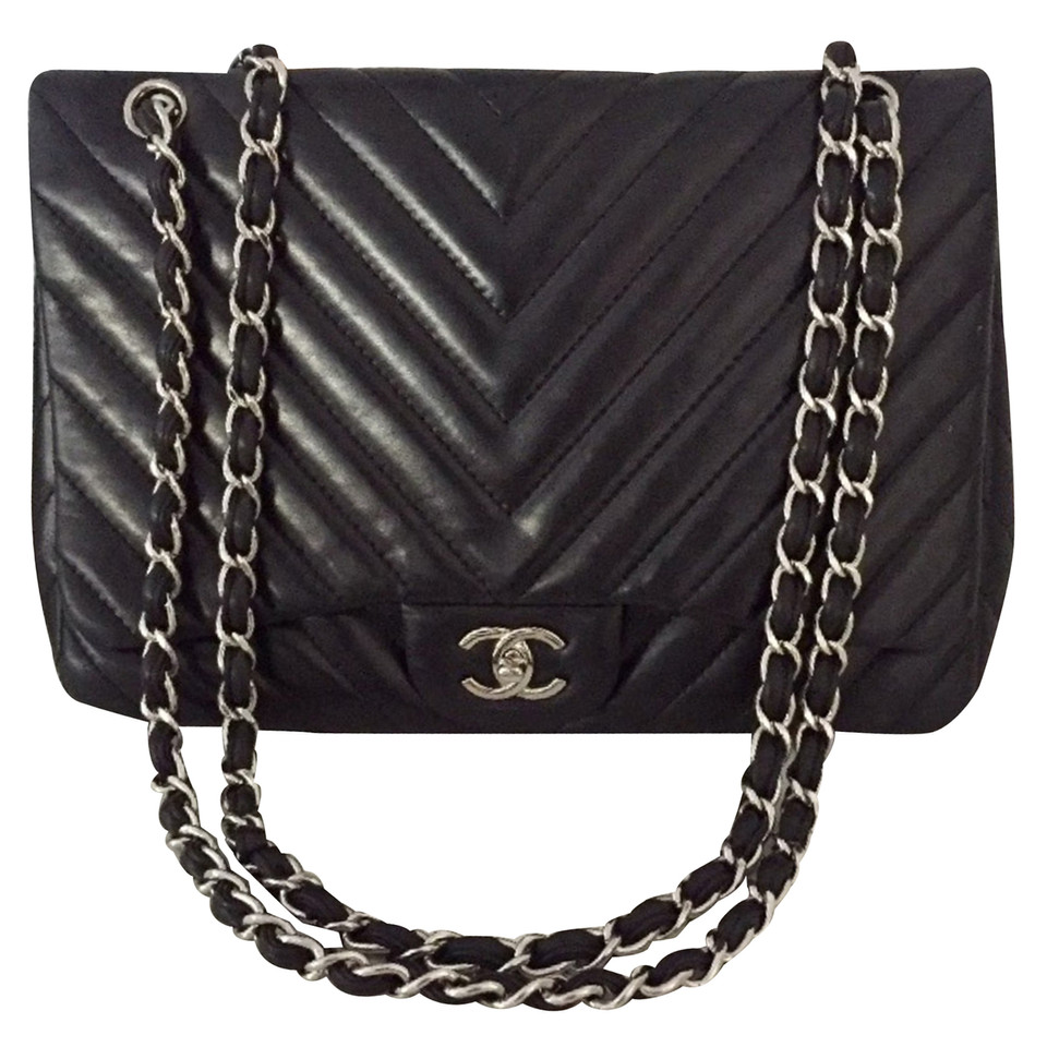 Chanel Chanel Flap Bag Chevron JUMBO - Buy Second hand Chanel Chanel Flap Bag Chevron JUMBO for ...