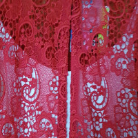 Msgm Red lace dress