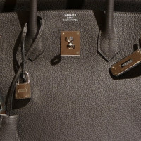 Hermès Birkin Bag 35 in Pelle in Grigio