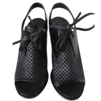 Balenciaga Black peep toes