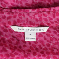 Diane Von Furstenberg Top en Soie en Rose/pink