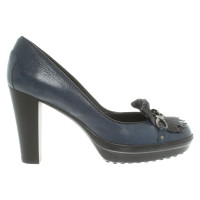 Tod's Pumps/Peeptoes aus Leder in Blau