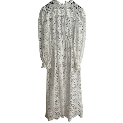 Diane Von Furstenberg Robe en Coton en Blanc