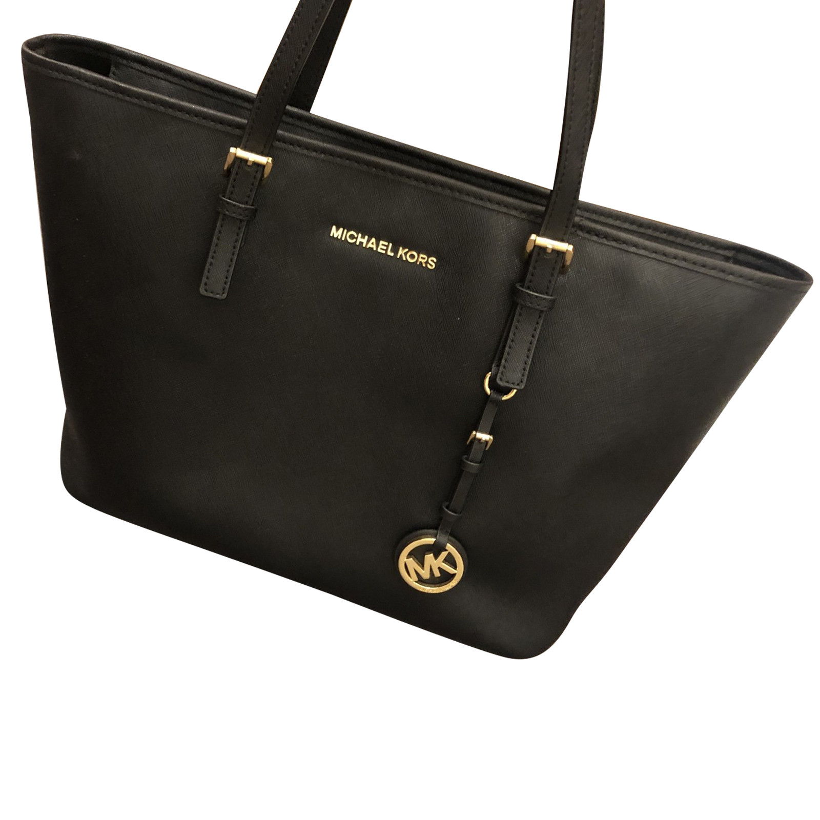 Michael Kors Shopper Leather in Black - Second Hand Michael Kors Shopper  Leather in Black buy used for 203€ (4243230)
