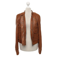Set Jacket/Coat Leather in Brown