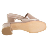 Maryam Nassir Zadeh Sandals Patent leather in Nude