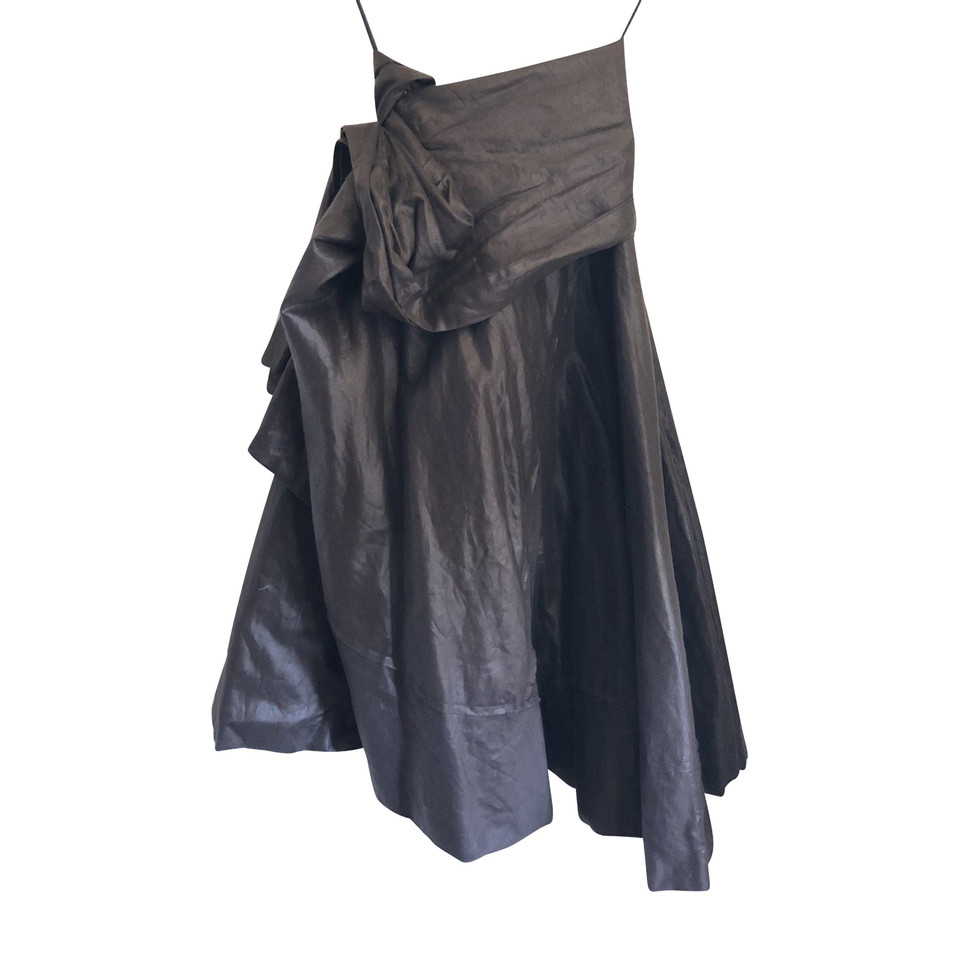Yohji Yamamoto Skirt Cotton in Brown