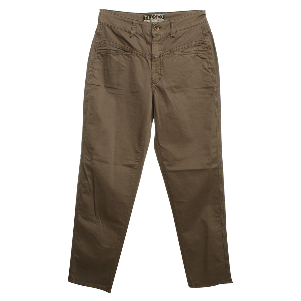 Closed Broeken "Pedal Pusher" in Khaki