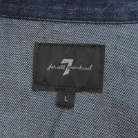7 For All Mankind Veste en jean en bleu