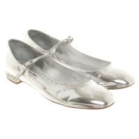 Miu Miu Ballerinas mit Schmucksteinen