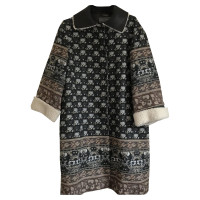 Alberta Ferretti Jacket/Coat Wool in Brown