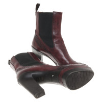 Santoni Ankle boots Leather in Bordeaux