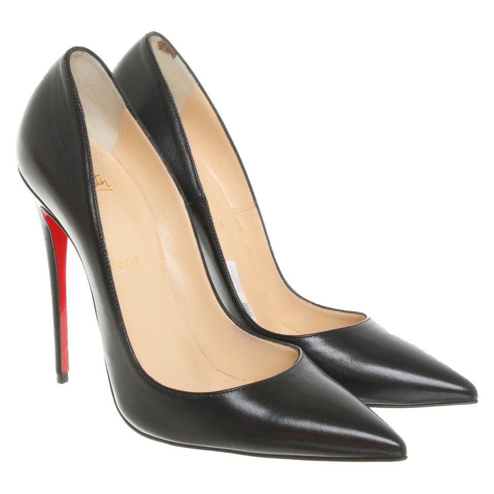 Christian Louboutin So Kate Leather in Black