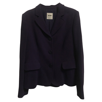Moschino Cheap And Chic Jacke/Mantel aus Wolle in Violett