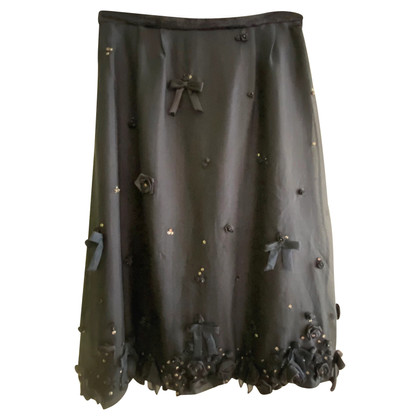 Max Mara Skirt Silk in Black