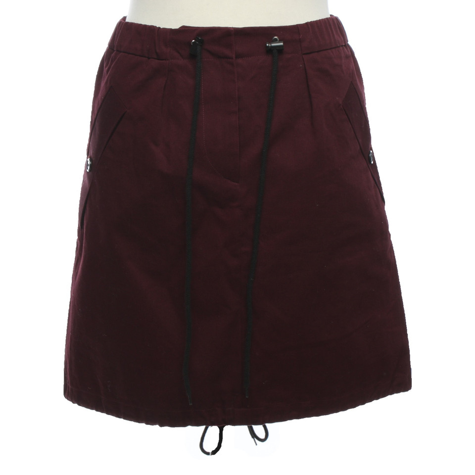 Marni Skirt Cotton in Bordeaux