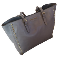 Miu Miu Shopper Leather in Beige