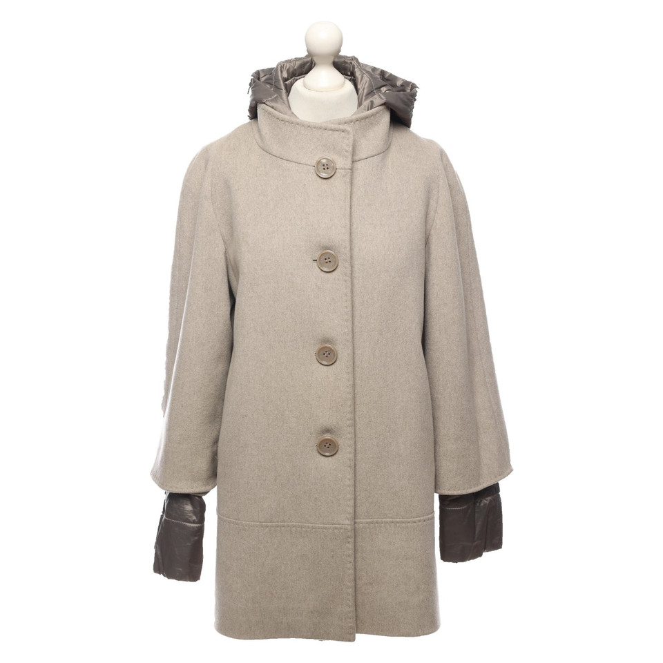 Cinzia Rocca Jacke/Mantel aus Wolle in Beige