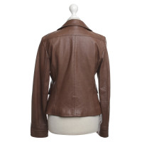 Armani Collezioni Lederjacke in Braun