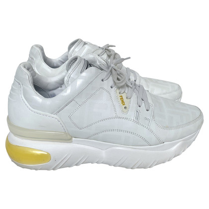 Fendi Sneaker in Pelle in Bianco