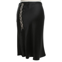 Blumarine Satin skirt with lace