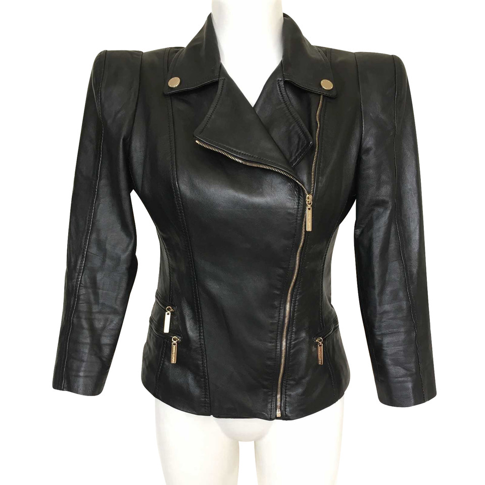 Elisabetta Franchi Black leather jacket
