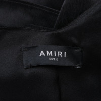 Amiri Kleid aus Seide in Schwarz
