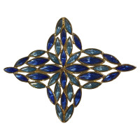 Yves Saint Laurent Brooch with blue stones