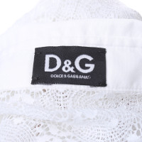 D&G Opengewerkte blouse met korte mouw