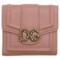 Dolce & Gabbana Täschchen/Portemonnaie aus Leder in Rosa / Pink