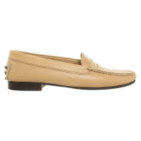 Tod's Slipper/Ballerinas aus Leder in Ocker