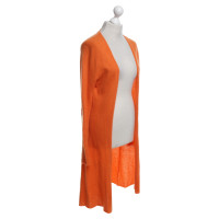 Allude Orangefarbener Strickmantel